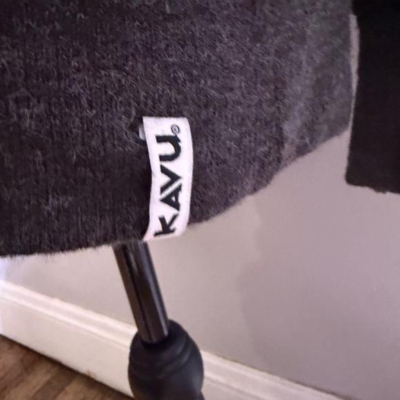 Women's KAVU Turtleneck Sweatshirt in Grey/ Charcoal - Picture 2 of 7